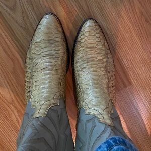 Dan Post vintage natural python 10 1/2 D